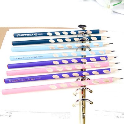 HB Kawaii Wooden Lead Pencils Hole Pencil For Kids School Office Supplies Novelty Stationery Correction Tools