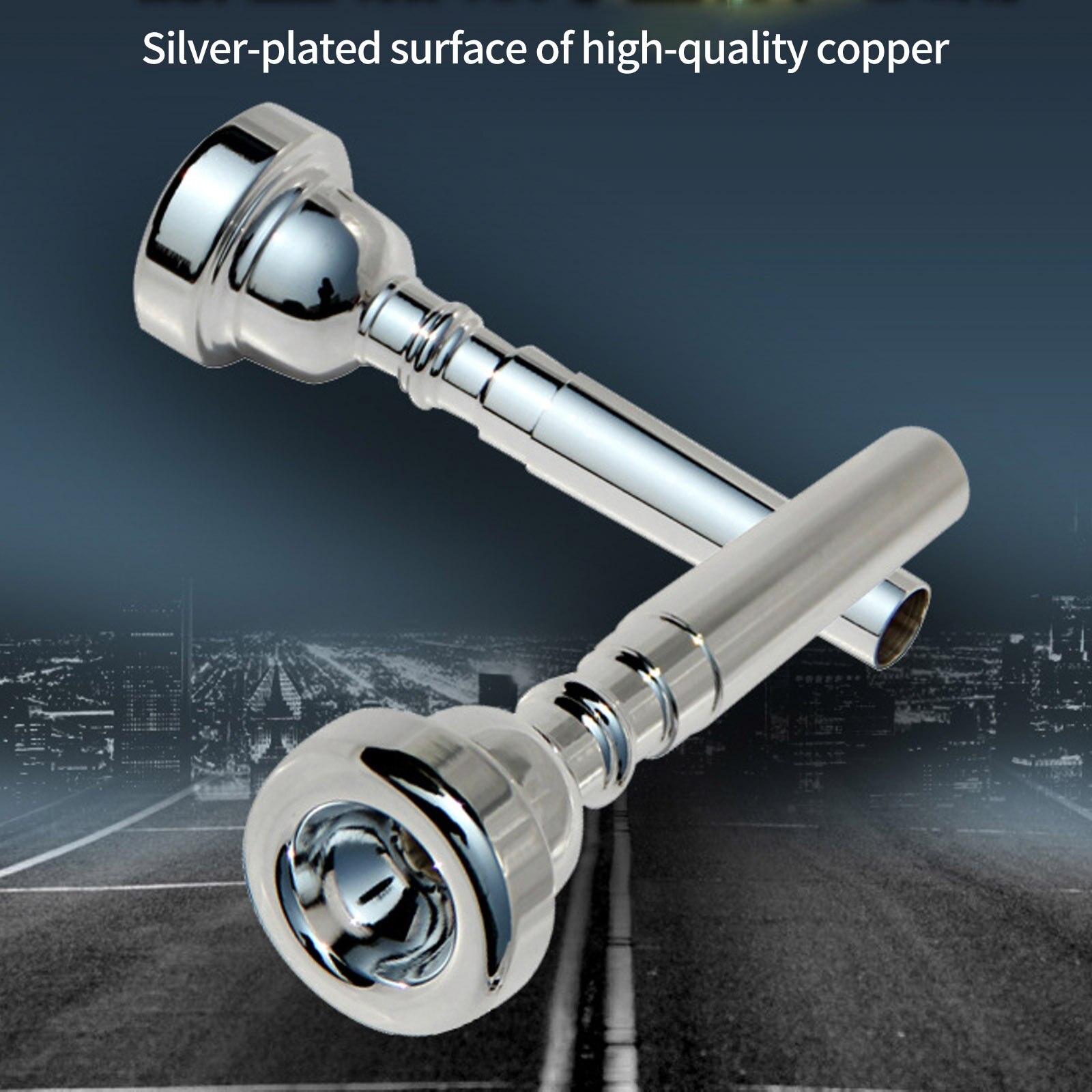 Trompet Mondstuk Meg 1.5C 3C 5C 7C Verzilverd Koper Lichtgewicht Praktijk Trompet Mondstuk Voor Instrumenten Accessoires