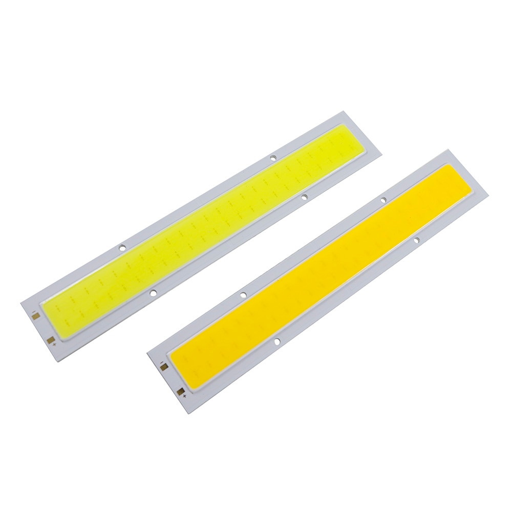 Led chip 12v cob panel strip lys 10w led lyskilde til bil lampe spotlight gulvbelysning pære varm hvid ren hvid jq