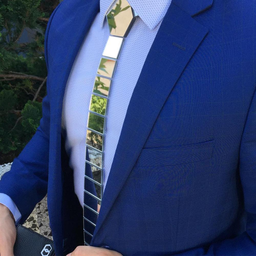 15 Styles Silver Hexagon Ties Stylish Men Skinny Neckties 6cm Luxury Men Box Formal Dress Wedding Accessory Unique
