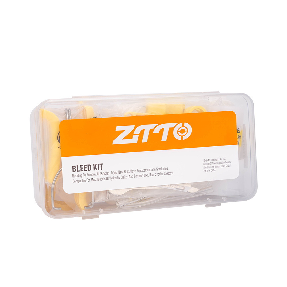 ZTTO Fiets Schijfrem Ontluchtingsset Universele MTB Hydraulische Remolie Tool met Metalen Fittingen Fietsen Onderhoudsapparatuur