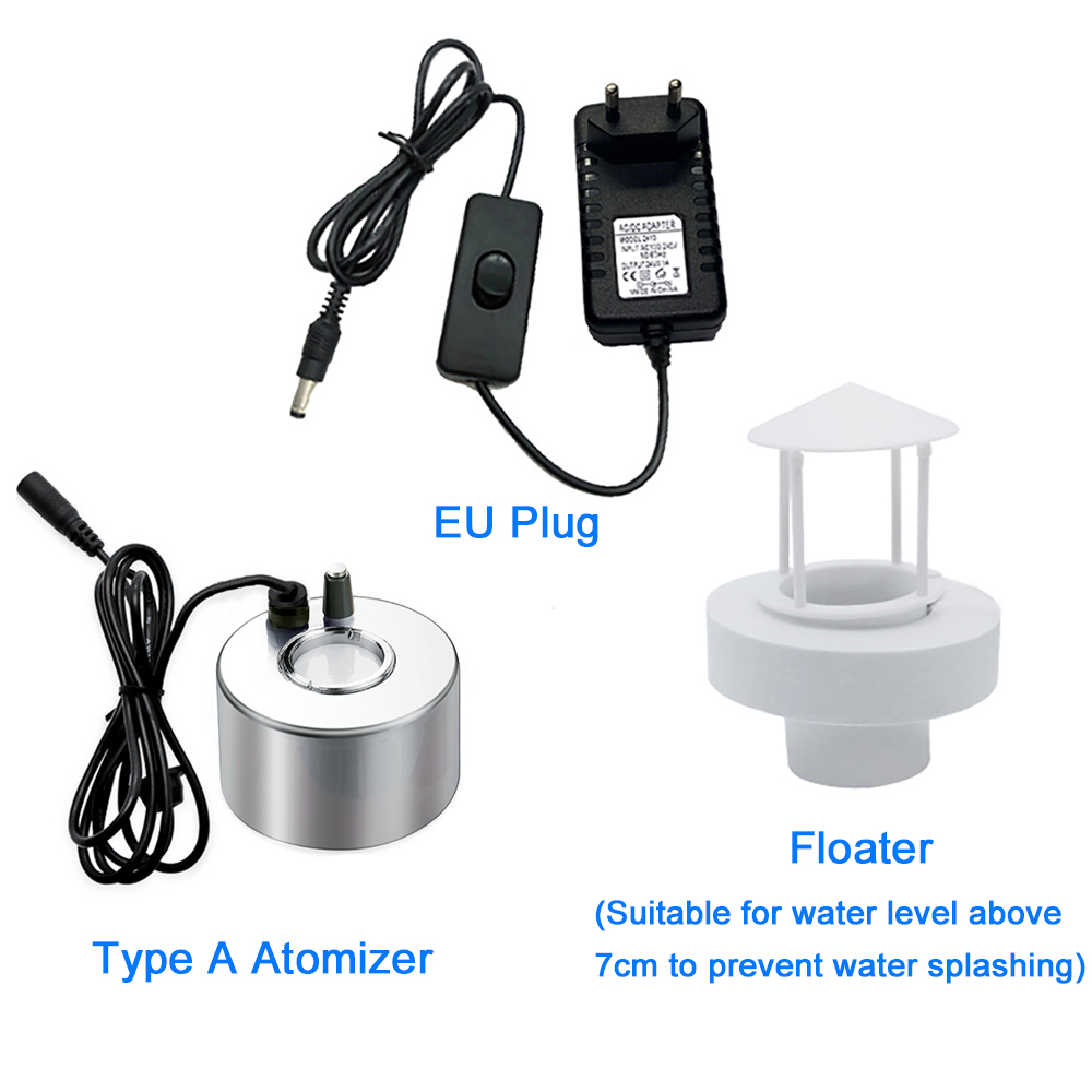 110V 220V Ultrasone Mist Maker Fogger Aquarium Verneveling Apparaat Luchtbevochtiger Hydrocultuur Vernevelaar Fontein Vijver verstuiver: Goud