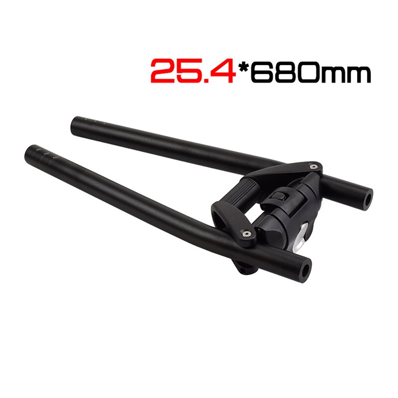 Styre sykkel sammenleggbart håndtak 25.4 31.8*620/680mm aluminiumslegering raskt sammenleggbart mtb sykkelstang sykkel sammenleggbart styre: 25.4 680mm