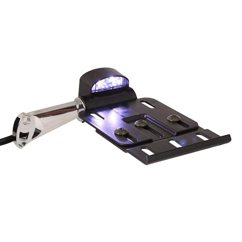 Motocicleta telescópica luz Led lateral de montaje soporte para matrícula para Dyna Sportster 883 1200 Xl 07-16
