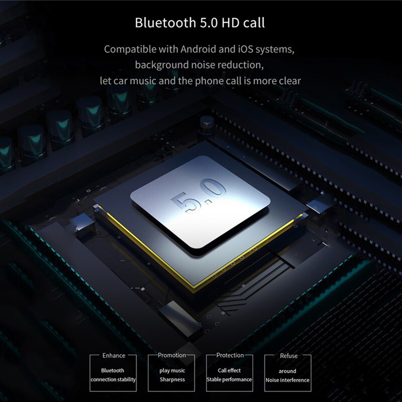 5.0 Bluetooth Adapter 2 Port USB Car Charger Lighter Slot Phone Charging FM Transmitter Car MP3 Player Bluetooth Receiver