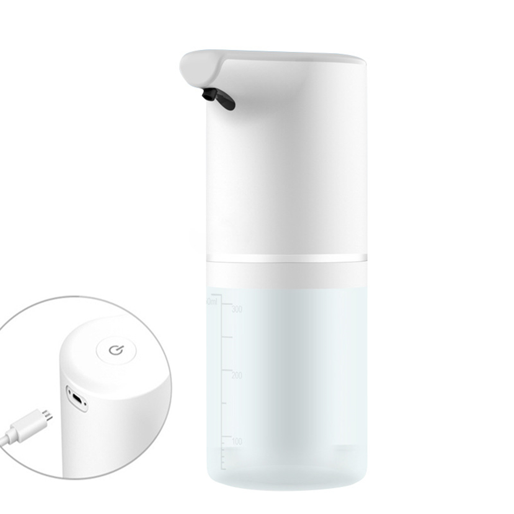 AIKE SensePro Automatische Zeepdispenser, USB-C Oplaadbaar, Mat Zwart RVS 380ml voor Vloeibare Zeep