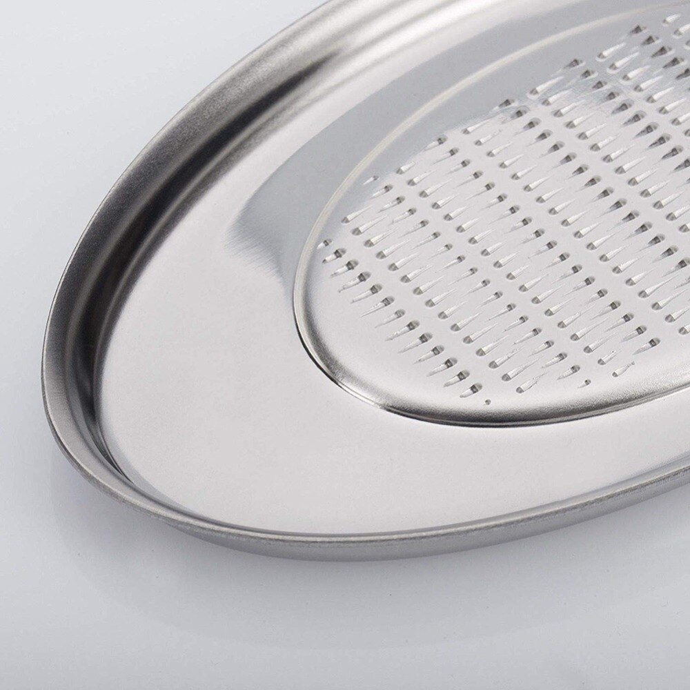 Stainless Steel Cutter Grinding Garlic Plate Garlic Grinding Grater Planer Slicer Vegetable Mud Grinding Kitchen Tool Ginger