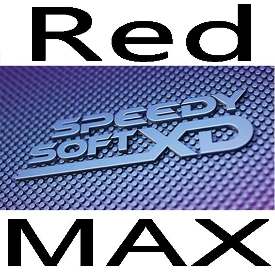 TIBHAR SPEEDY SOFT XD Pimples Out Special with sponge Table Tennis rubber ping pong tenis de mesa: red MAX