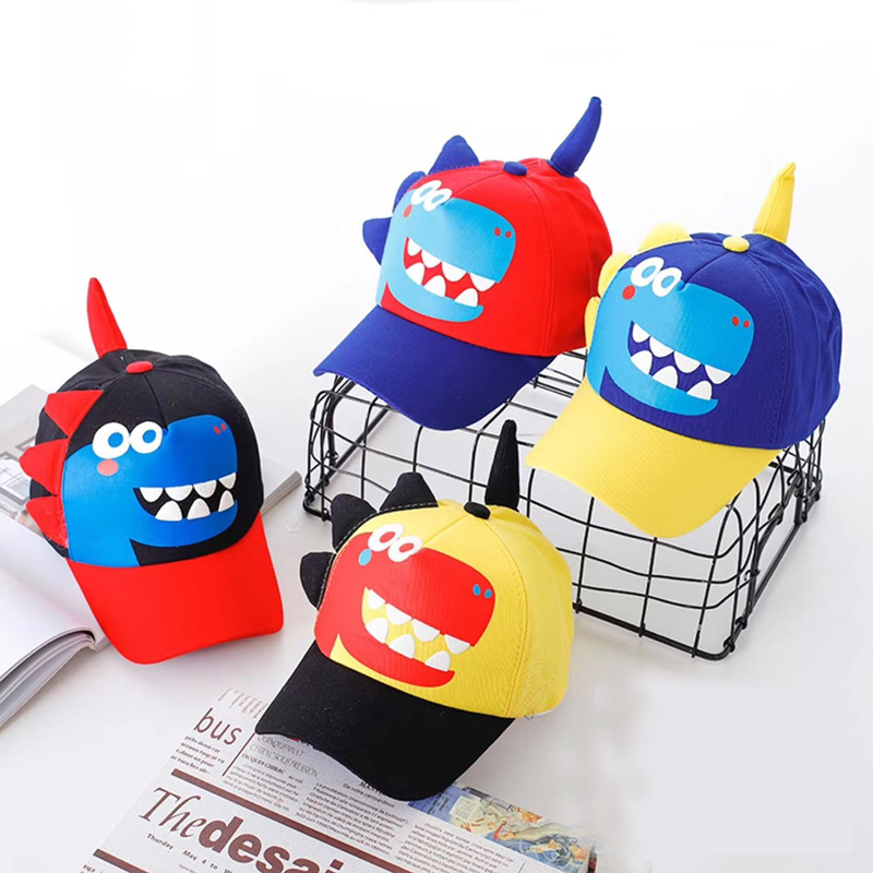 Primavera otoño bebé sombrero de dibujos animados dinosaurio bebé niños gorra de béisbol Casual al aire libre chica sombrero niños gorra de Snapback