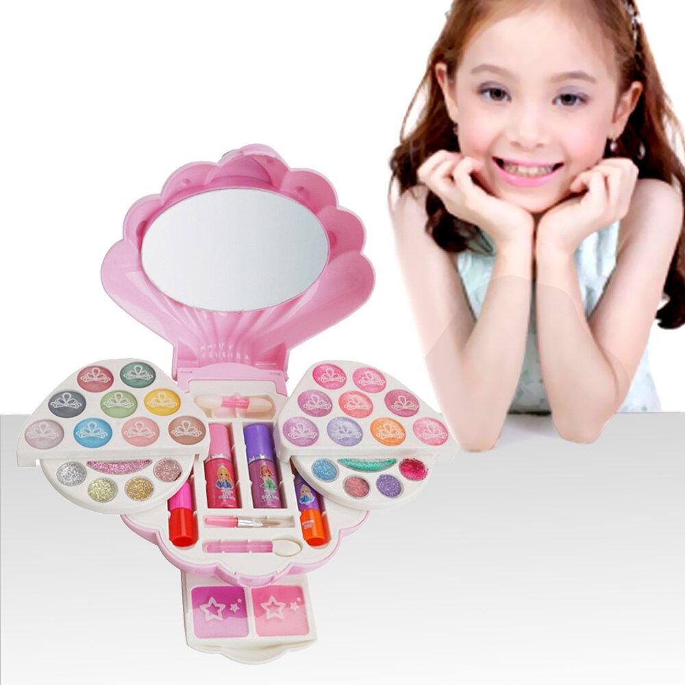 Baby Mädchen Kinder Make-Up Kit Set Prinzessin Pretend Spielen Schönheit Haar Salon Spielzeug Mädchen Weihnachten Geburtstag für kinder make-up: Makeup Kit 6