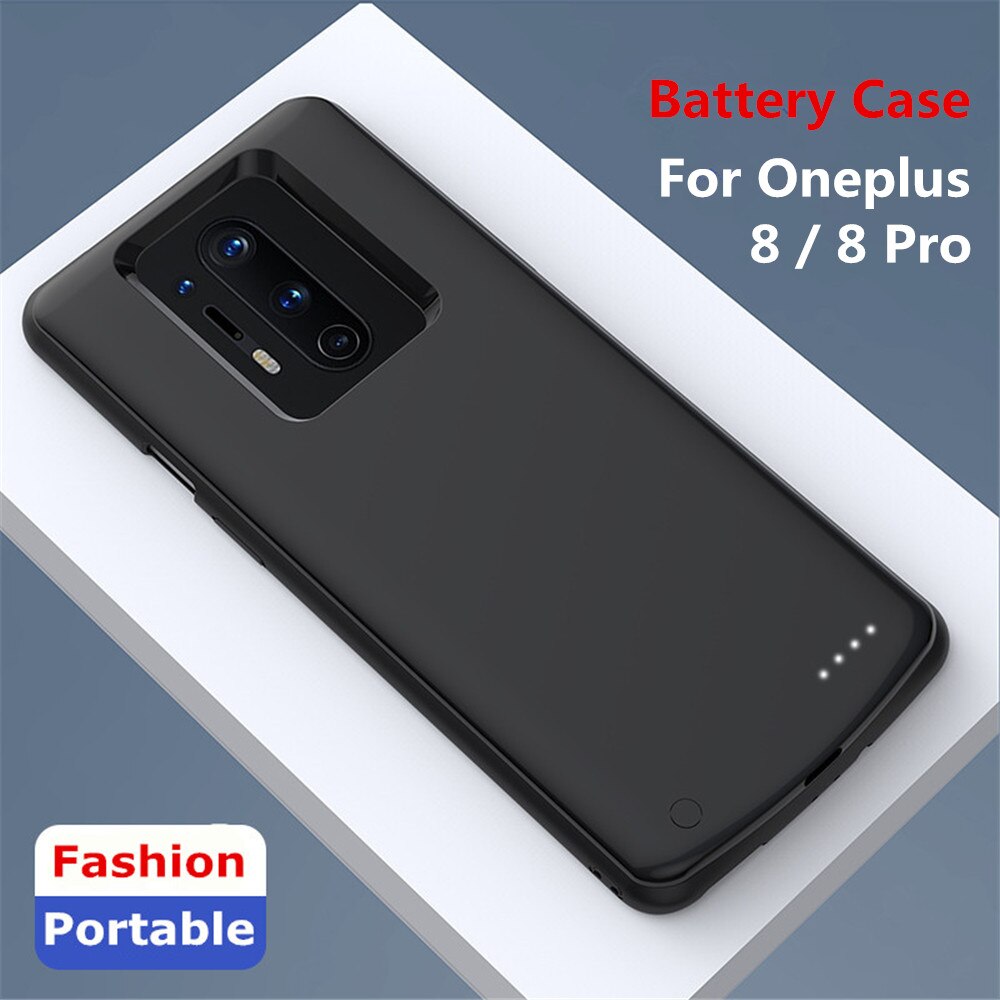 HSTNBVEO 6800mAh Batteria di Sostegno Portatile del Caricatore di Caso Per Oneplus 8 Pro Accumulatori E Caricabatterie Di Riserva di Potenza Della Batteria di Caso Per Oneplus 8 batteria caso