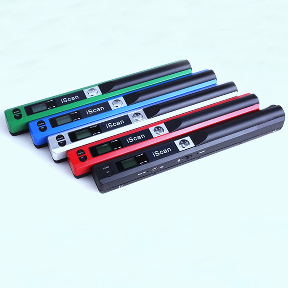 Hoge Snelheid Lcd-scherm Compact Handheld Draagbare Jpeg/Pdf-formaat Usb 2.0 Pen Type 900Dpi Mini Document Scanner