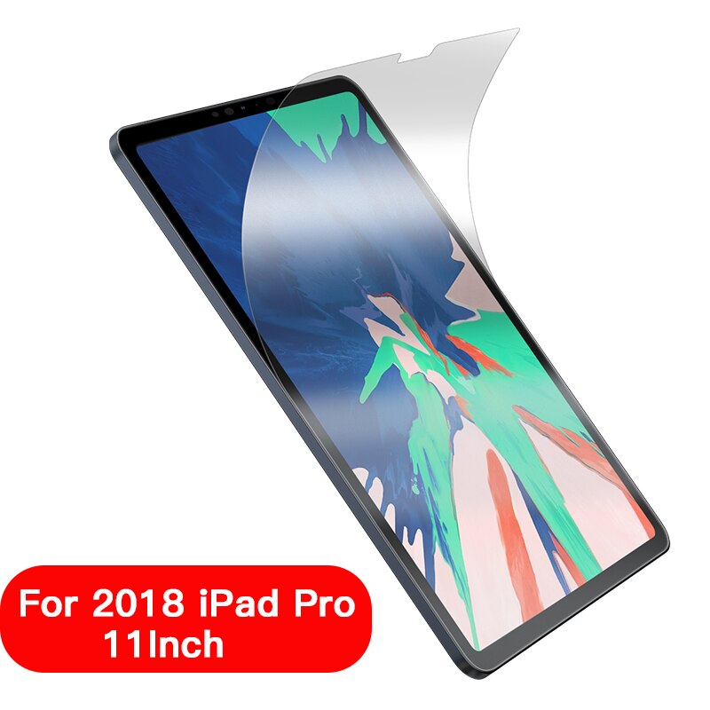 Baseus Papier Als Screen Protector Film Matte Pet Anti Glare Portect Schilderen Film Voor Ipad Pro 12.9 11 10.5 9.7 7.9 Inch: For 2018 iPad Pro 11