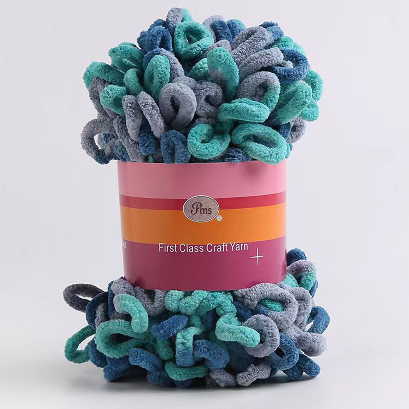 Hilo grueso de chenilla para tejer a mano, 100G, para manta de ganchillo, alfombra, manualidades: Caqui