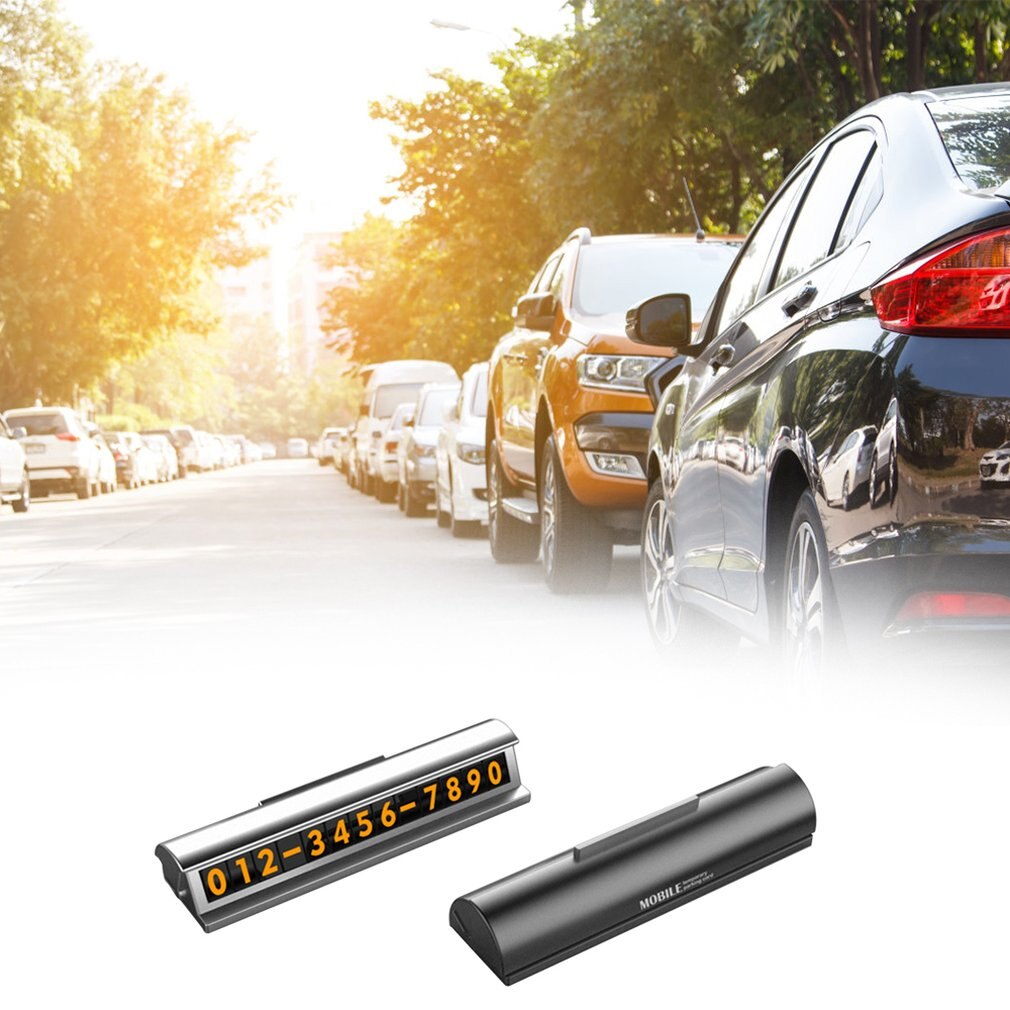 Car Temporary Parking Card Parking Sign Car Number Plate Docking Mobile Phone Number Plate