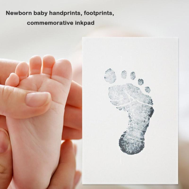 Baby Care Niet Giftig Baby Handafdruk Footprint Opdruk Kit Baby Souvenirs Casting Pasgeboren Voetafdruk Stempelkussen Baby Klei Speelgoed