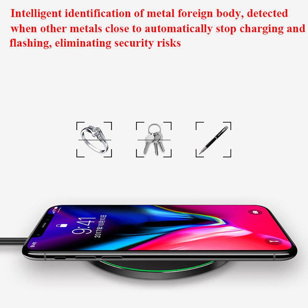 FDGAO 15W Qi Snelle Draadloze Oplader Dock Voor Samsung S9 S10 S10e iPhone X XS XR 8 Huawei Mate 20 P30 Pro Super Quick Opladen Pad