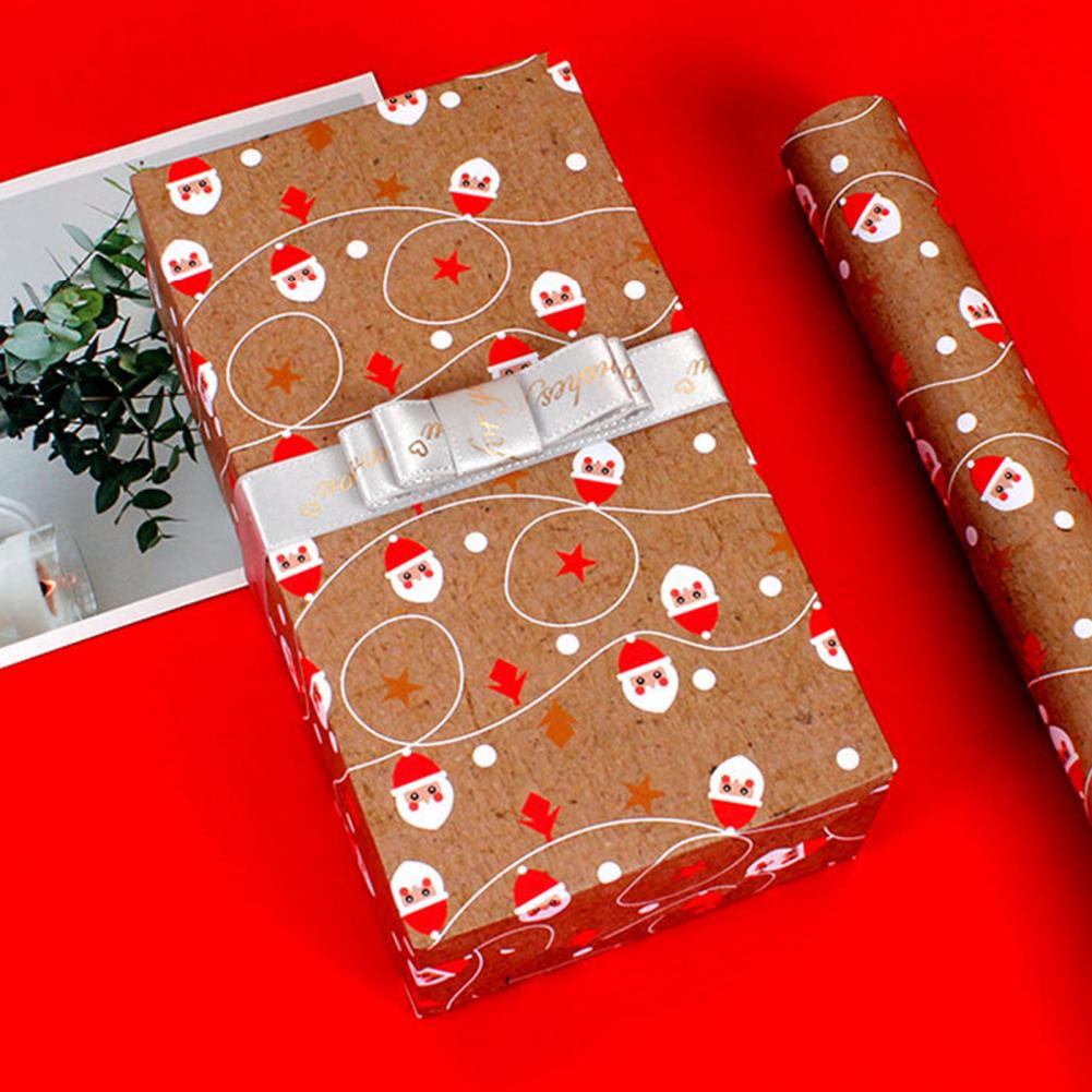 Portable 10Pcs Good Xmas Themed Candy Wrapping Paper 7 Styles Wrapping Paper Eco-friendly for Dorm