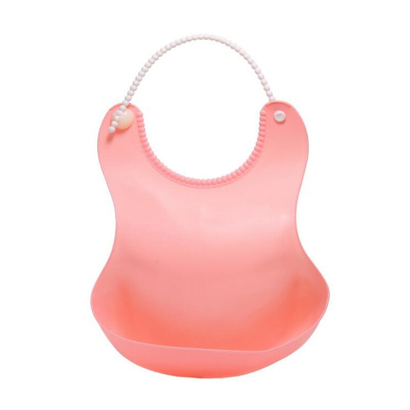 Beste Baby Lätzchen Wasserdichte TPE Fütterung Baby Speichel Handtuch Neugeborenen Cartoon Wasserdichte Schürzen Baby Lätzchen: light pink
