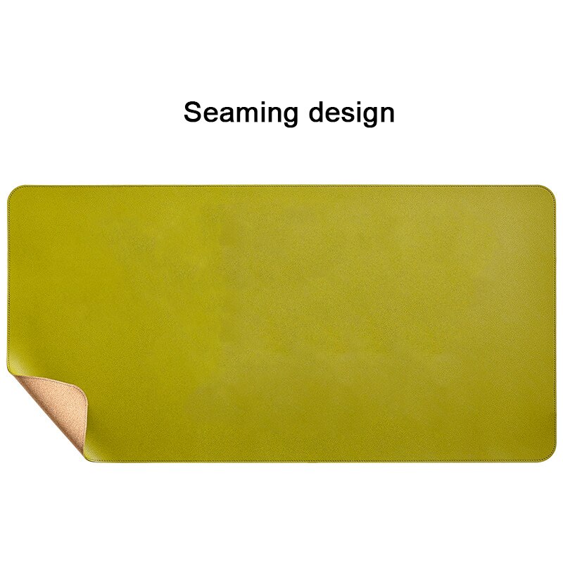 Alfombrilla de ratón de corcho Natural suave, alfombrilla de escritorio antiincrustante de PVC, impermeable, para teclado XXL, para escritorio de escritura,: Style 2 Olive Green / 1200x600 mm