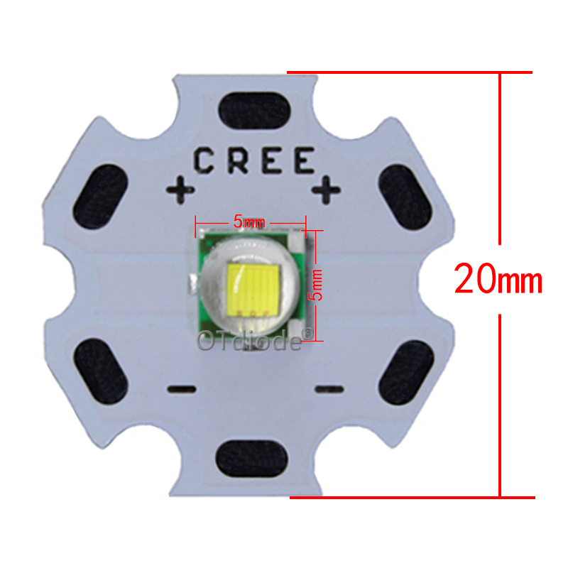 Cree XML XM-L T6 10W hoch Energie LED-strahler cool Weiß Diode 16/20mm PCB + 17 mm/22mm DC3.7V 12V Fahrer
