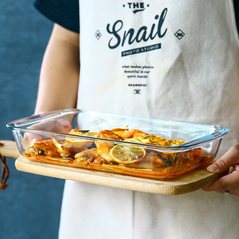 Dish Household Steamed Fish Plate Dinner Northern European Style Western Food Tray Rectangular Tableware