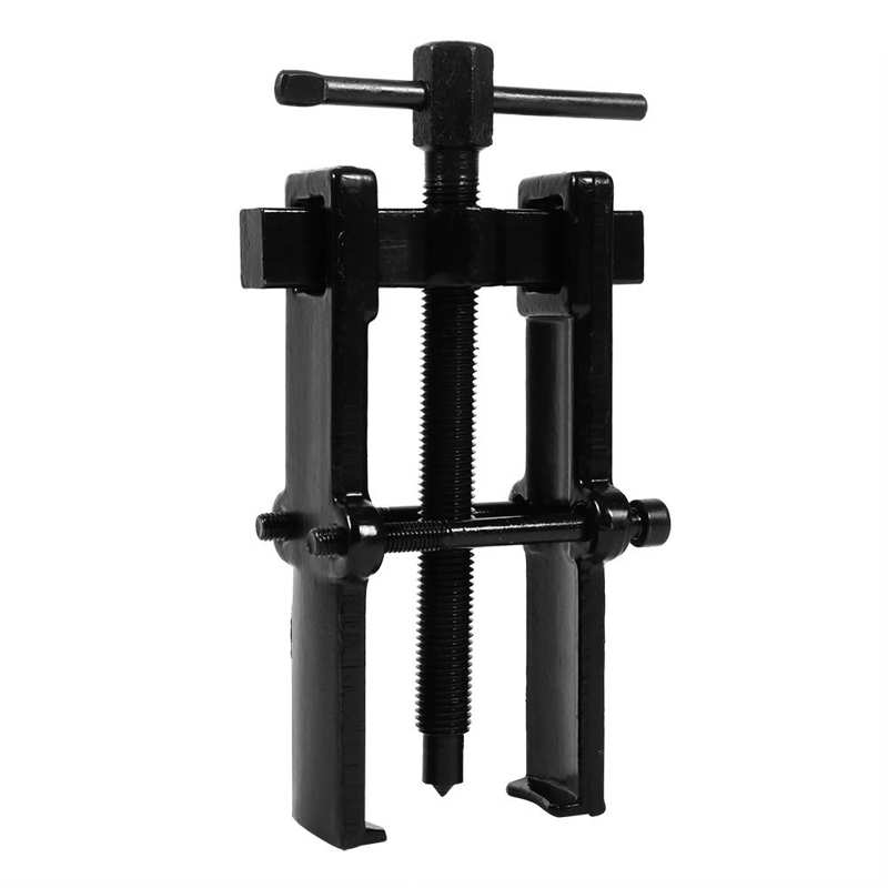 Two Jaw Legs Bearing Gear Puller Remover Hand Tool Removal Kit Bearing Gear Remover: black4inch