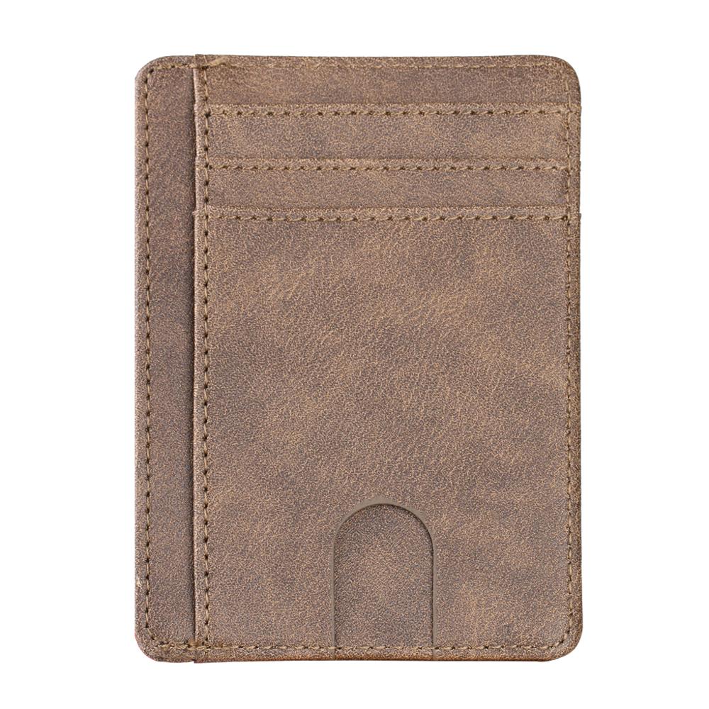 Ultra Slim RFID Blocking Minimalist Wallet Business Card Cover Case Super Thin K9FE: LBN3