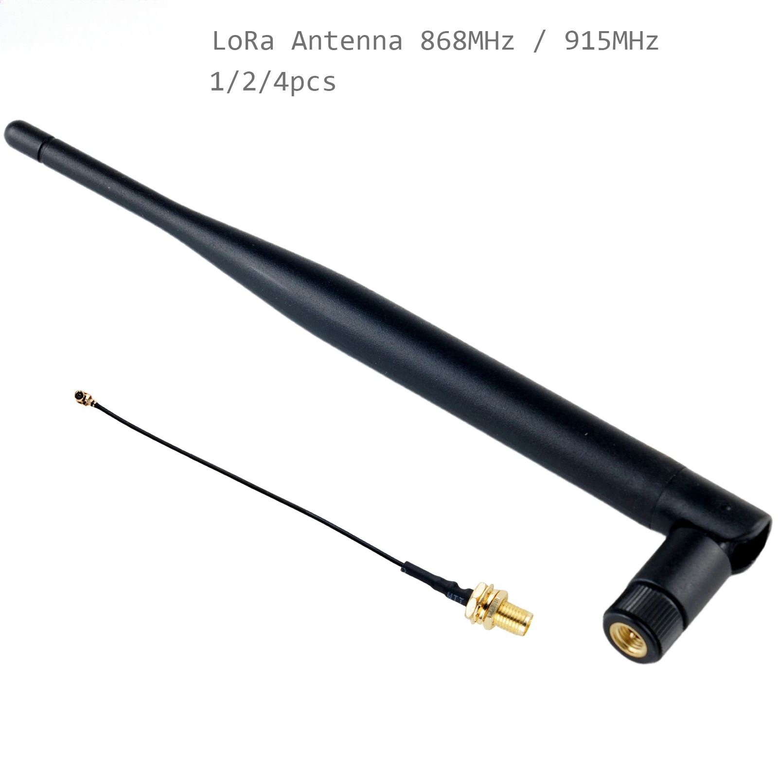 868MHz / 915MHz LoRa Antenna 5DBi SMA Male to U.FL Connector Cable Omni-directional Antenna for Meshtastic Lora Board IoT