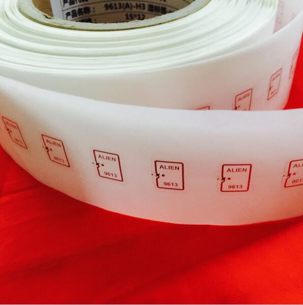 100pcs/lot Aline 9613 RFID Adhesive Tag Aline H3 electronic label 860-960MHz 512Bit Alien Higgs-3 UHF wet lable