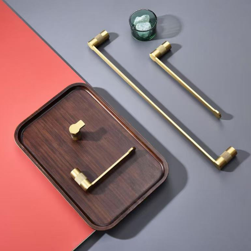 Brushed Gold Brass Coat Hook Paper Towel Holder Towel Hook Towel Ring Bath Towel Rod Kitchen Bathroom Accessories