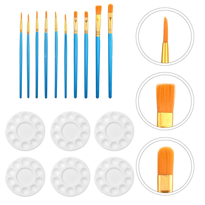 1Set Kids Color Palette Painting Set Paint Brush for Kids Art Students