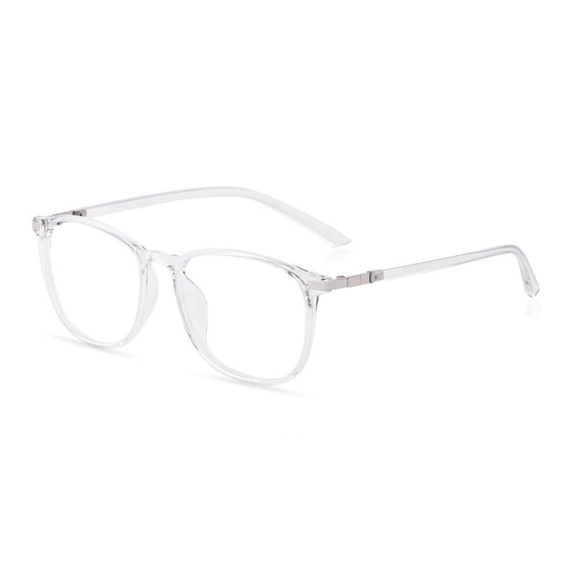 Gafas graduadas para mujer, lentes ópticas transparentes, montura completa, delgada, ultraligera, Flexible: Blanco