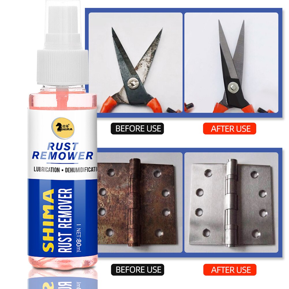 80ml Home Eliminate Corrosion Maintenance Lubrication Surface Car Window Rust Remover Multifunction Cleaning Spray Repairing