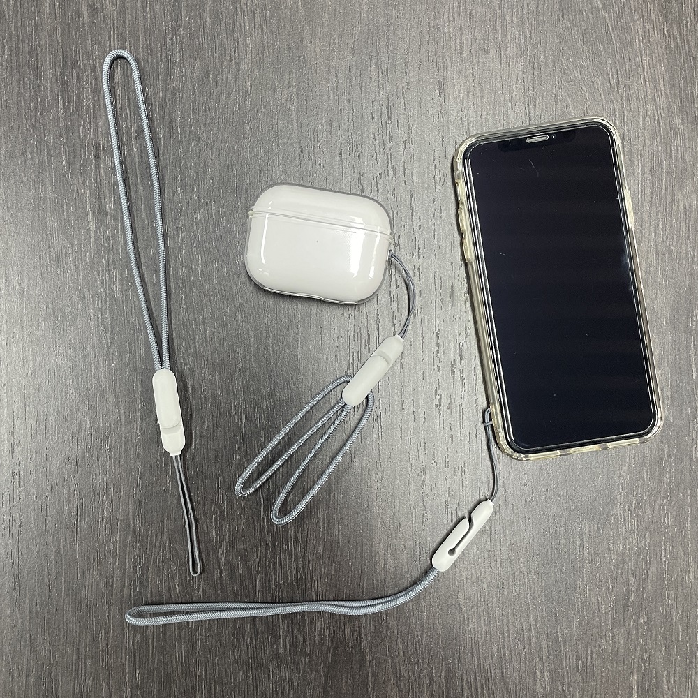 Doorzichtig zacht TPU-oortelefoonhoesje met draagkoord voor Airpods Pro 2 2e generatie 2022, transparant TPU schokbestendig hoesje, accessoires
