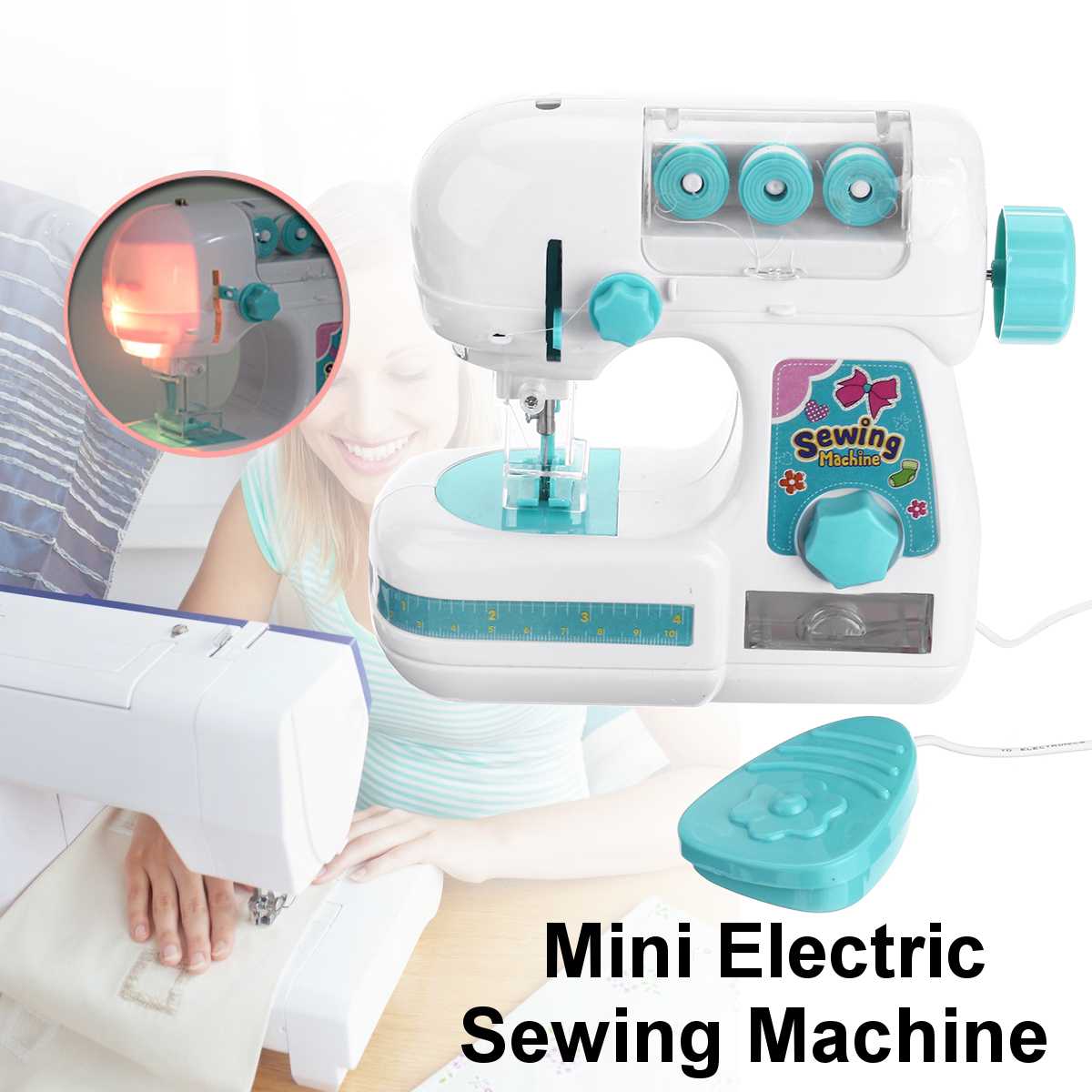 ini Portable Handheld sewing machines Stitch Sew needlework Cordless Clothes Fabrics Electrec Sewing Machine Stitch