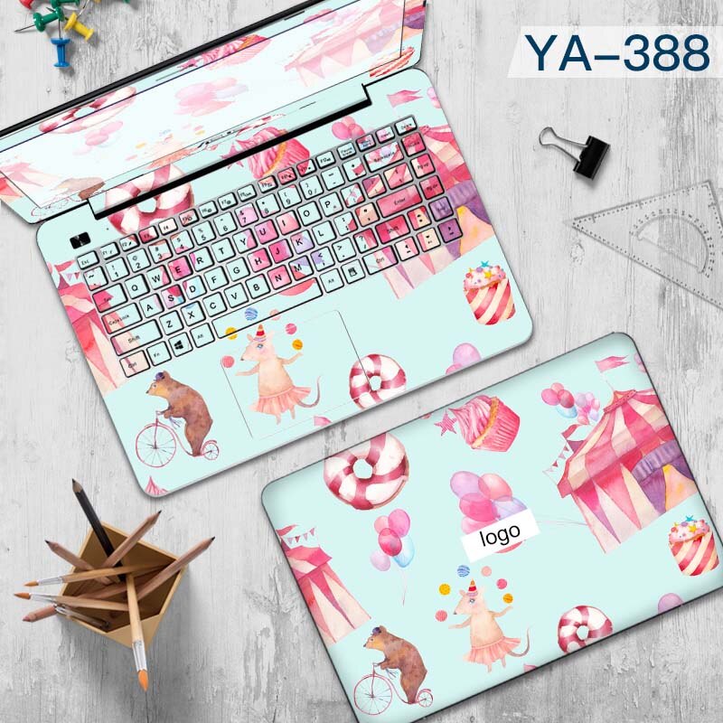 Doodle Render of Laptop Sticker Decorative Sticker Waterproof Computer Stickers for Asus A455L Lenovo Yoga Toshiba Huawei Vinyl: YA-388