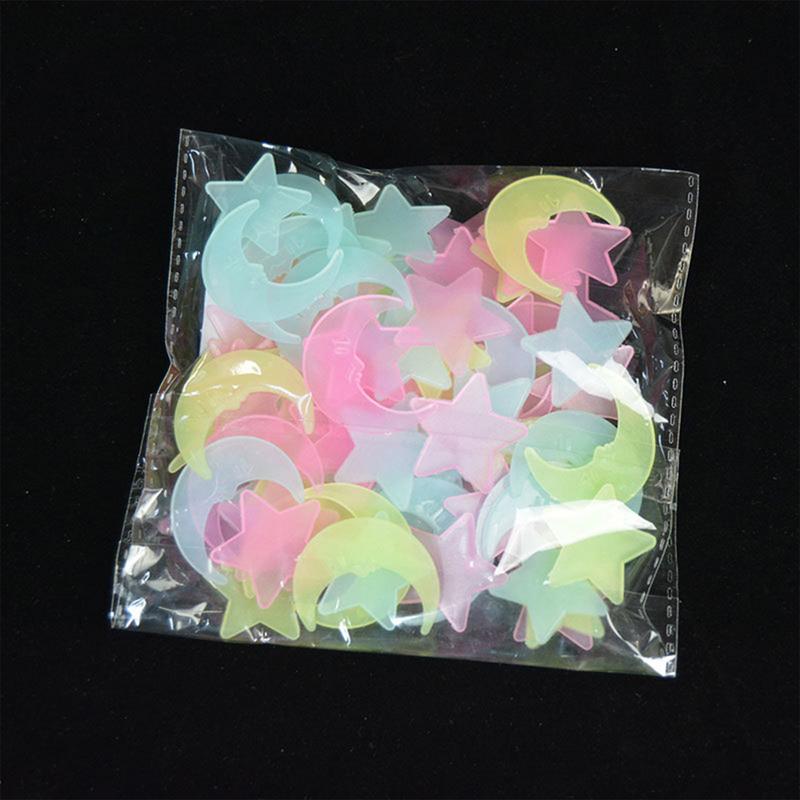 Adesivi per soffitto che si illuminano al buio 100 pezzi Adesivi per soffitto a stella Adesivi murali stella Adesivi murali luminosi Parete per bambini rimovibile