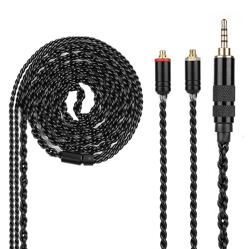 Yinyoo 4 Core Silver-Plated Headphone Cable - MMCX/2pin for QT5 Zs10 Pro Zsn Pro Zsx Blon BL-03: 3.5MMCX