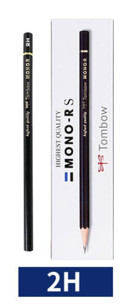 TUNACOCO 12pcs/lot 2B/HB/2H/H/4B/6B/B TOMBOW wooden lead pencil Japanese stationery pencil for school office supplies bb1710142: 2H