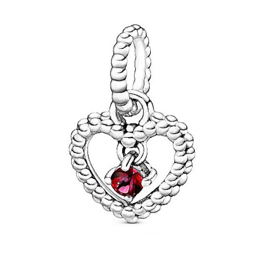 Nueva joyería de San Valentín dijes plata 925 Original piedra natal colección colgante enero-diciembre encanto Fit de cumpleaños: January