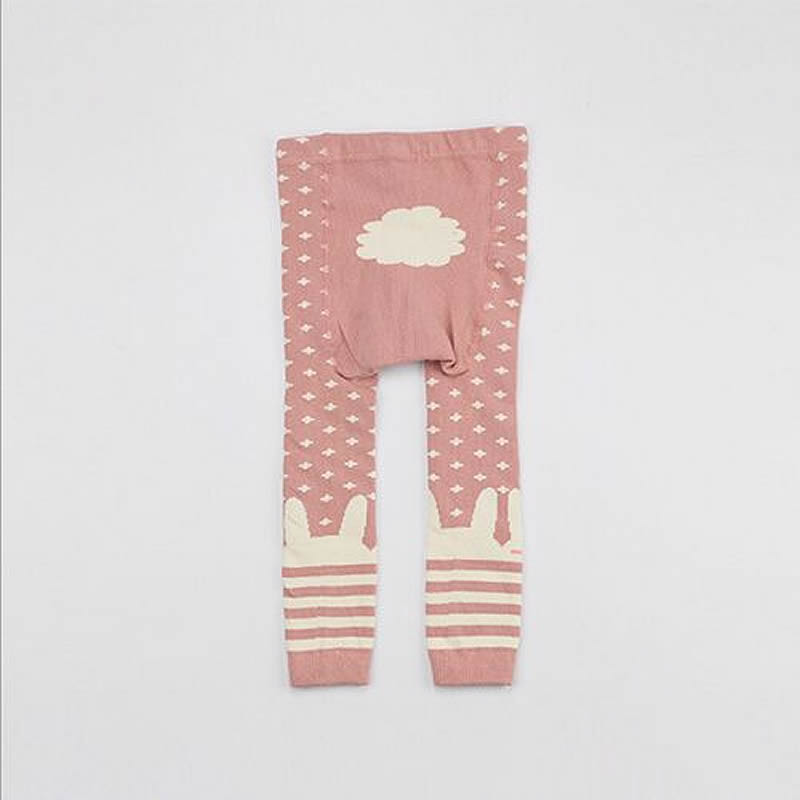 Meisjesbroeken, leggings, grote pp-broeken, babyleggings, peuterleggings, kinderkleding, babybroeken, cartoonprint, gebreide busha pp-broek: Baby legging roze m