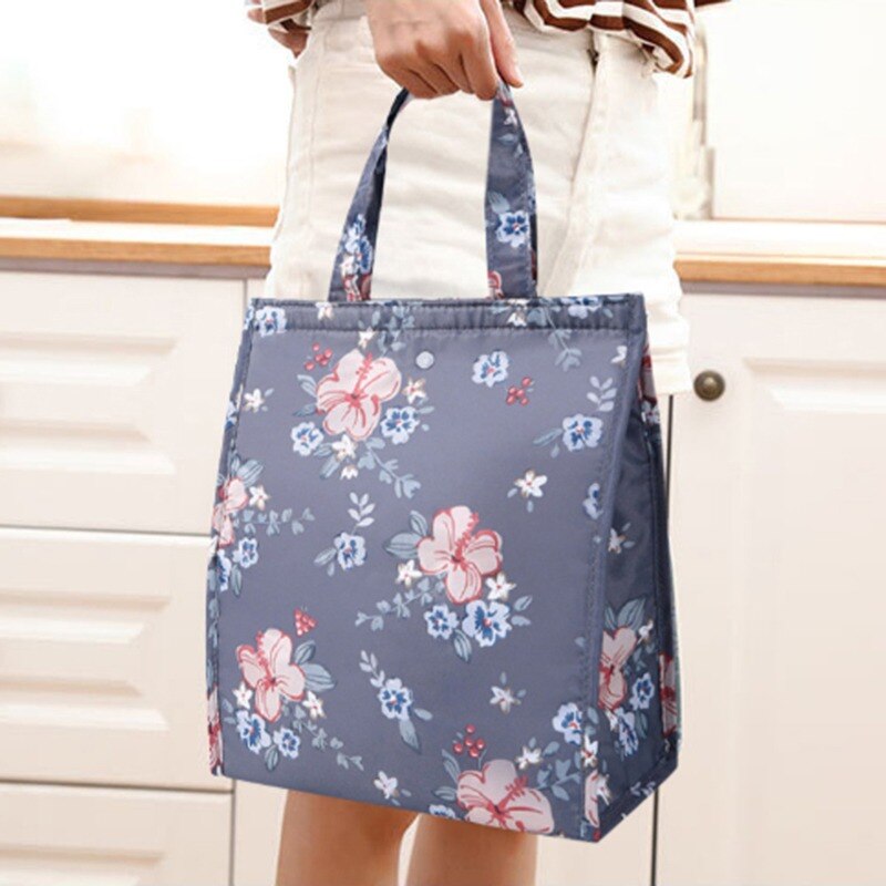 Cartoon Print Lunch Tas Pack Voedsel Fruit Tas Draagbare Geïsoleerde Lunch Box Pouch Opslag Tote Waterdichte Lunch Zakken