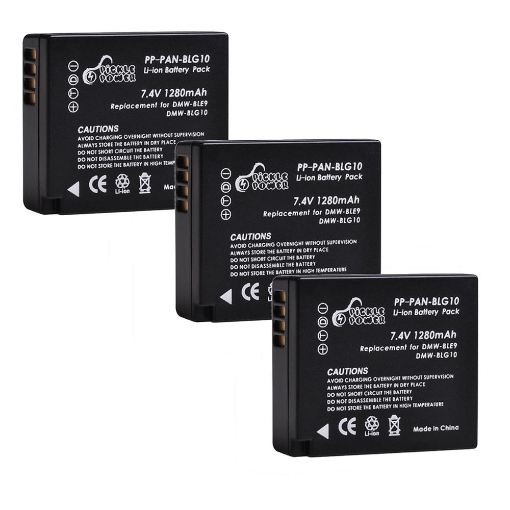 4 kpl 1280 mah dmw-blg 10 blg 10 blg 10e dmw-ble 9 akku ja led-kaksois-usb-laturi panasonic lumix  gf5 gf6 gx7 gx9 lx100 gx80 gx85: lle: 3 akkua