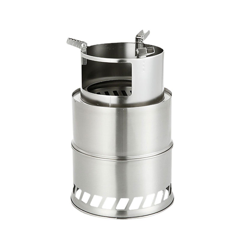 Outdoor Firewood Stove Windproof Portable Folding Wood Small Firewood Stove Gasification Picnic Stove Folding Stove Picnic