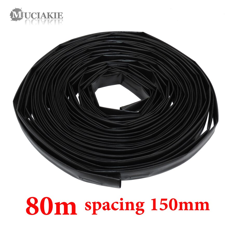 MUCIAKIE-Cinta de riego por goteo de 20/40/80 metros, 16mm, 0,2mm de grosor, con emisor, manguera plana aerodinámica, rociadores, 15cm de espacio: C x MJ070Q