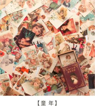 Moking retro library Mini Tag Greeting Cards Postcard Birthday Card retail: 2