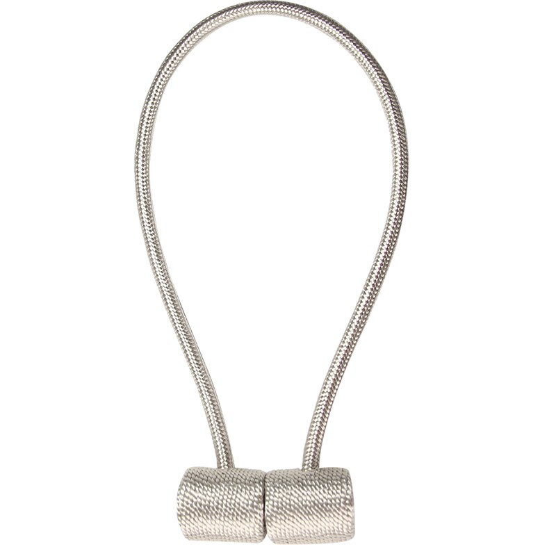 Support de rideau magnétique moderne à cordon tissé, 1 pièce, accessoire pour rideau décoratif pratique: beige