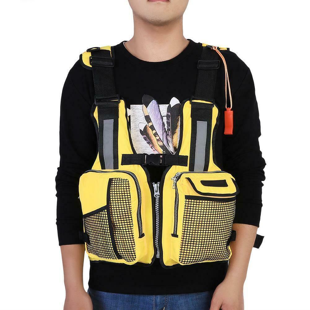 Adult Swimming Life Jacket Adjustable Adult Kayak Rafting Canoe Boating Swimming Buoyancy Life Jacket Vest