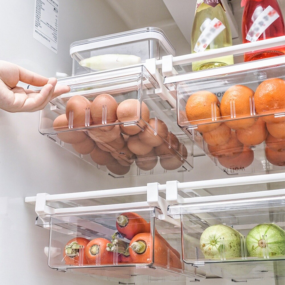 Refrigerator Storage Drawer Kitchen Organizer Container Egg Fruit Fresh Food Store separately Fridge Box